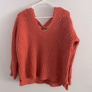 Orange chunky sweater!
